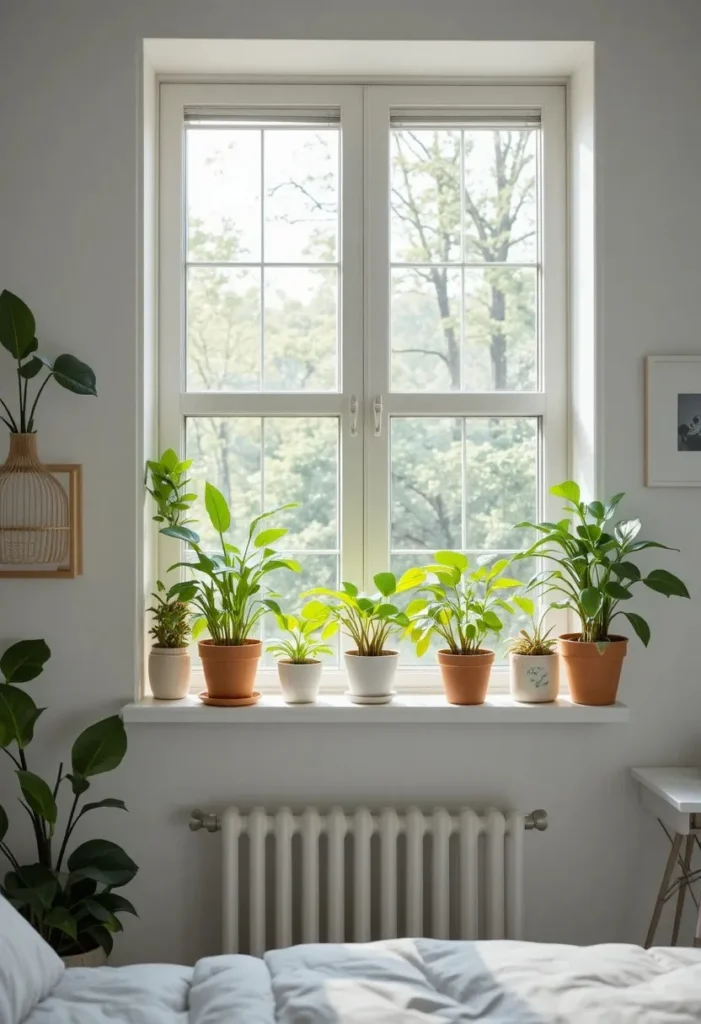  Greenery and plants styled in a teen bedroom
